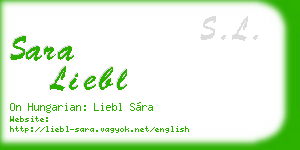 sara liebl business card